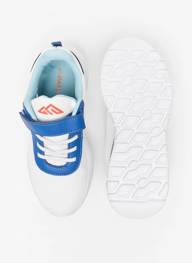 شو اكسبرس Boys Textured Sports Shoes with Hook and Loop Closure