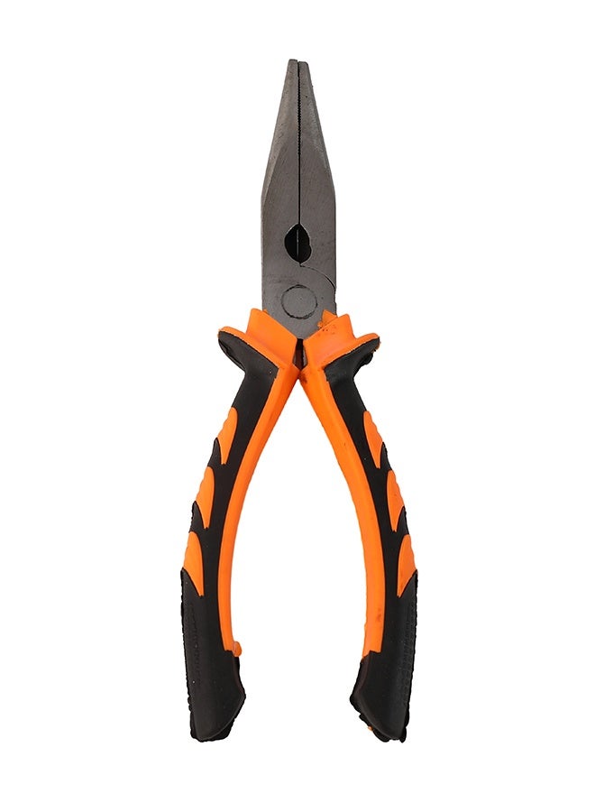 LAWAZIM Rubber Handle Long Nose Plier - 8inch Orange and Black - Needle Nose Pliers with Wire Cutting, Gripping, and Bending Functions - Ideal for Electrical Work, Automotive Repair, & Household Tasks - Image 3