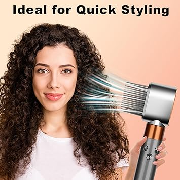 ZEPHBLOW Wide Tooth Comb Nozzle Attachment for Dyson Airwrap PreStyling Dryer Replacement Brush for Curly Coily Hair for Create Length Add Volume and Enhance Texture Part No97189404 - Image 4