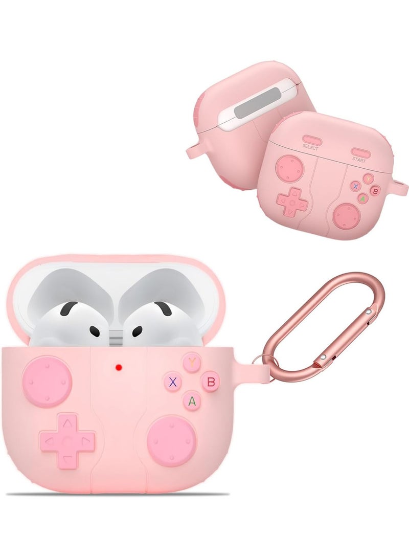 Rock Pow Cute Case Compatible with AirPods 4 with Active Noise Cancellation with Keychain, Cartoon Anime Game Console Funny Soft Silicone Shockproof Wireless Charging Case  - Image 1