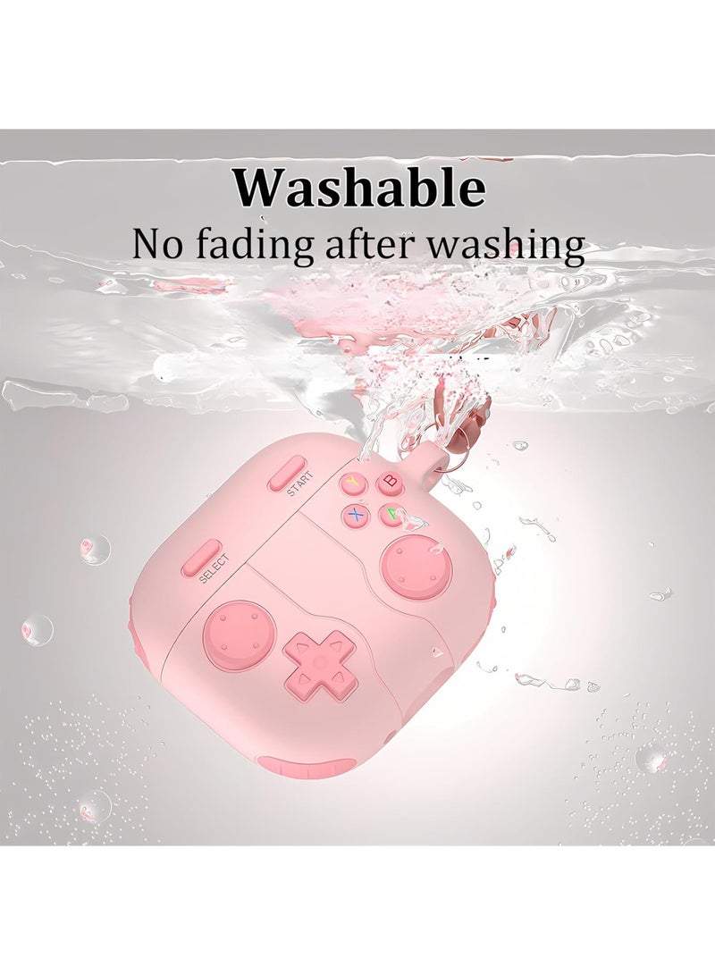 Rock Pow Cute Case Compatible with AirPods 4 with Active Noise Cancellation with Keychain, Cartoon Anime Game Console Funny Soft Silicone Shockproof Wireless Charging Case  - Image 3