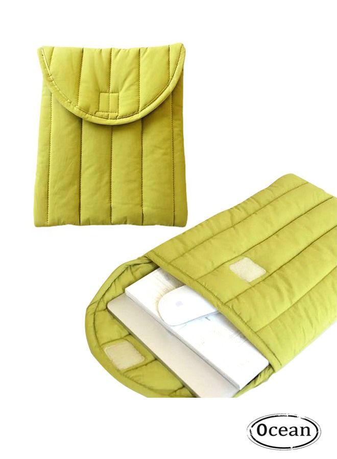 Ocean 9.7-11 Inch iPad Carrying Sleeve Case Padded Tablet Pouch Bag Green - Image 1