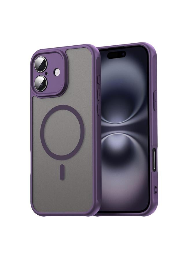 اس-توب جراب لهاتف iPhone 16 Plus Fan Dun Series TPU Hybrid PC Frosted Magsafe - Image 1