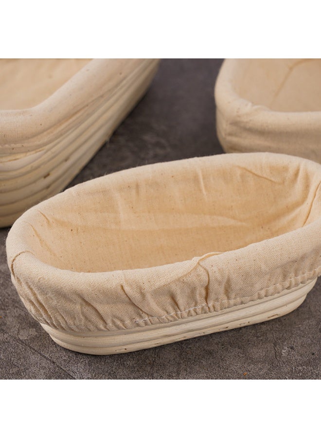 Oval Bread Proofing Basket, Handmade Sourdough Baking Supplies, Banneton with Cloth Liner - Image 3