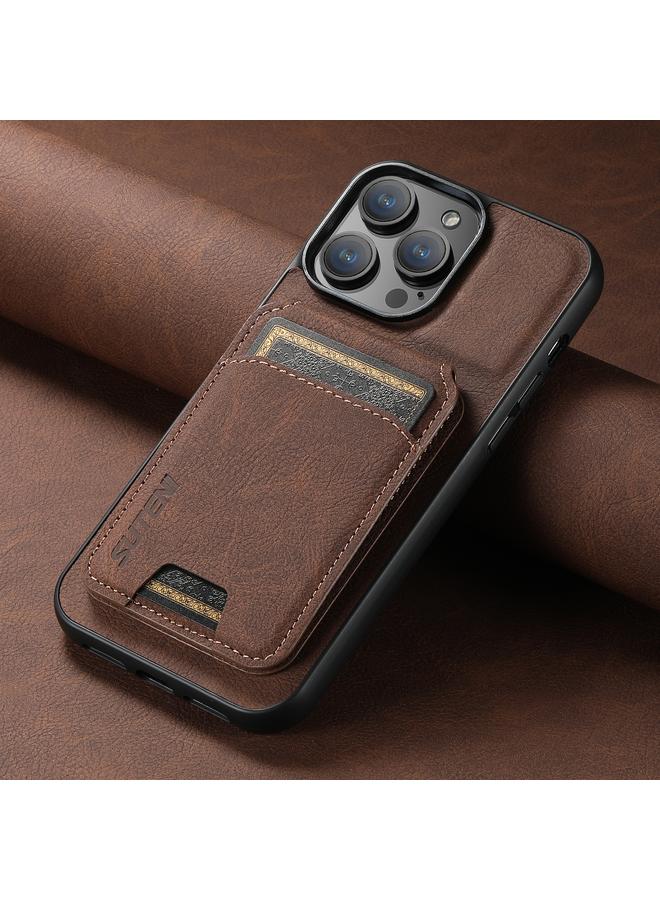 Suteni Case For iPhone 13 Pro Max H02 Litchi Leather Card Wallet Stand Back Phone Case - Image 2