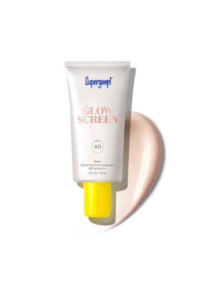 Supergoop! Glowscreen SPF 40, Dawn (Pink Pearl Glow) - 1.7 fl oz - Glowy Primer + Broad Spectrum Tinted Sunscreen - Helps Filter Blue Light - Hydration - Hyaluronic Acid & Vitamin B5 - Image 1
