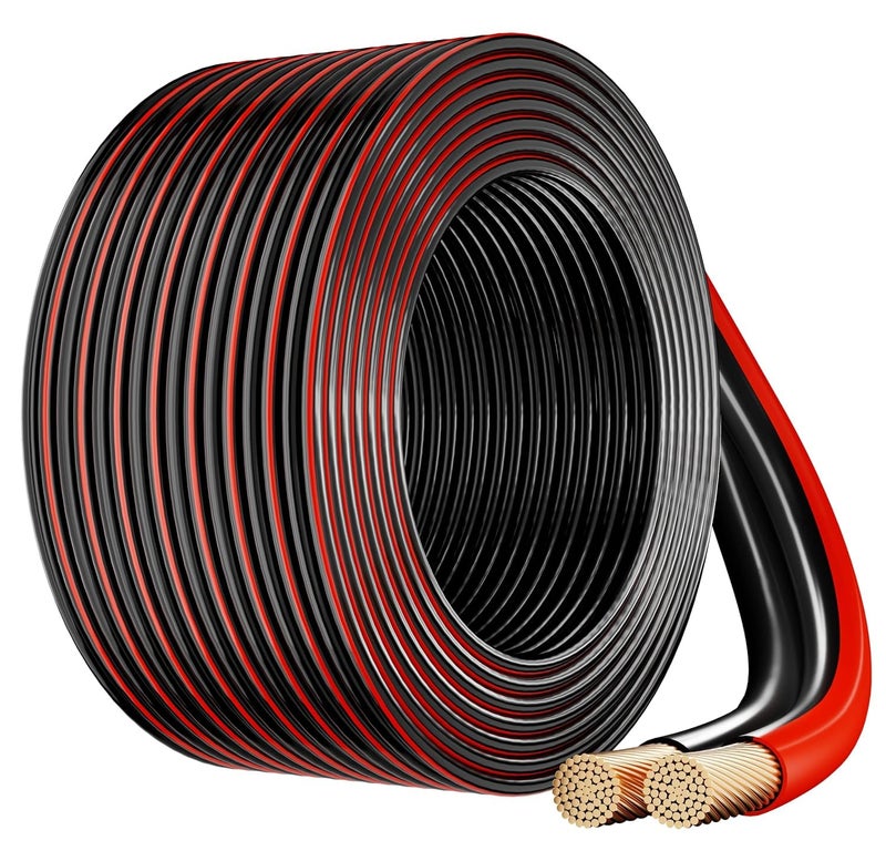 FEDUS 16 Gauge/AWG Speaker Wire 3M 9.8Ft Oxygen-Free Copper 2 Conductors Audio Speaker Cable for Car Speakers Stereos, Subwoofer, Home Theater Speakers, HiFi Surround Sound system, Radio - Image 1