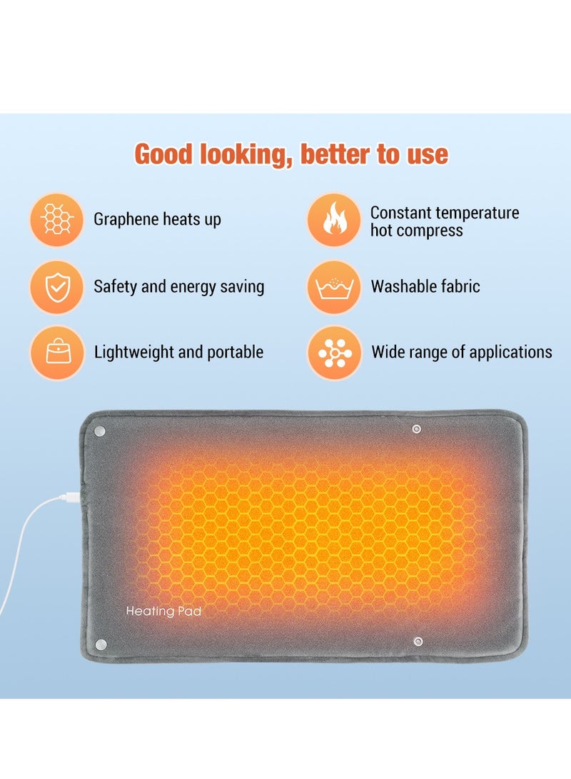 general Portable heating pads, USB graphene electric blankets, anti-overheating thermal blankets, for neck, shoulders, hands - Image 2