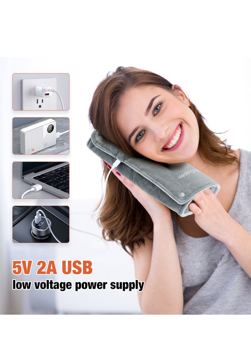 general Portable heating pads, USB graphene electric blankets, anti-overheating thermal blankets, for neck, shoulders, hands - Image 3