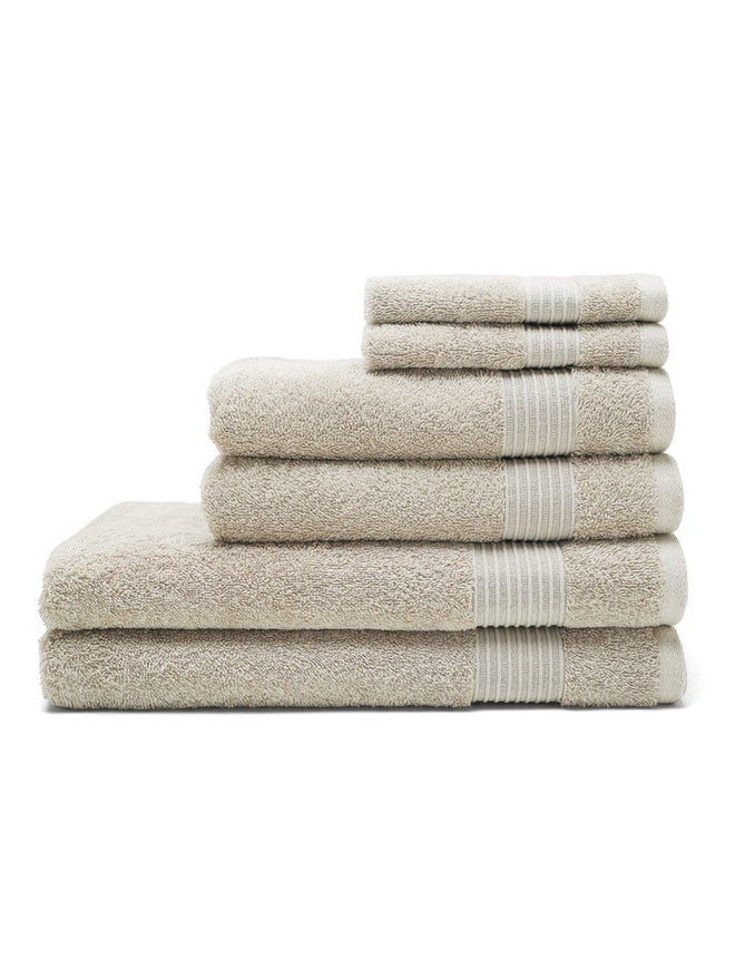 FIELDCREST 6-Piece Plain Bath Towel 500 Gsm 500 Gsm Canvas - Image 1