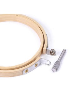 Pllieay Pllieay 12 Pieces 3 Inch Embroidery Hoops Bamboo Circle Cross Stitch Hoop Ring for Embroidery, Art Craft Handy Sewing and Decoration  - Image 2