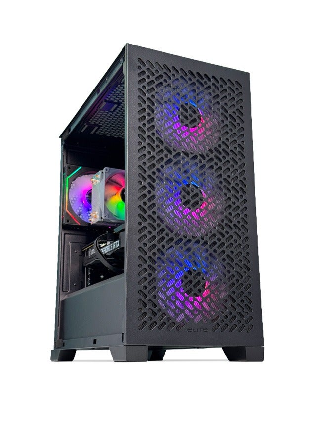 Game Sekret Nova Gaming PC - Intel Core i5-12400F | GeForce RTX 3050 6GB GPU | 16GB DDR4 RAM-1TB NVMe SSD | Air Cooler-H610 MB-500W 80+ PSU | WiFi-Bluetooth-Windows 11 Pro | Game Sekret Desktop Computer | 1 Year Warranty Black - Image 3