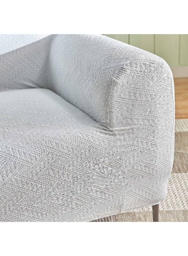 Home Box Comfino 2-Seater Knitted Jacquard Sofa Cover 135 x 175 cm - Image 4