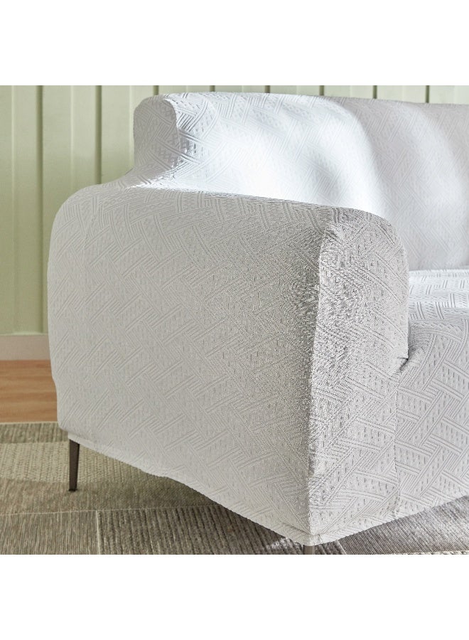 Home Box Comfino 2-Seater Knitted Jacquard Sofa Cover 135 x 175 cm - Image 3