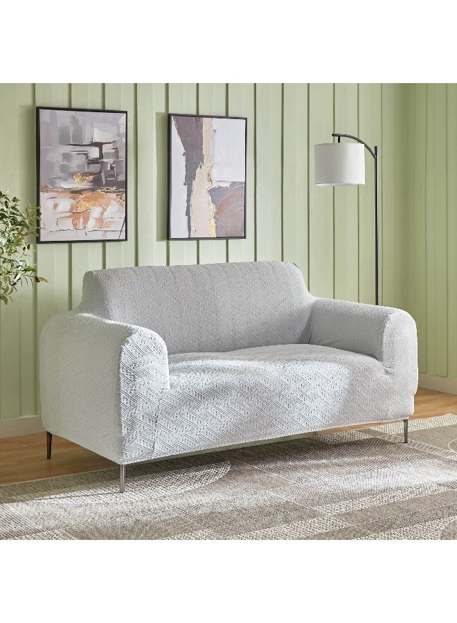 Home Box Comfino 2-Seater Knitted Jacquard Sofa Cover 135 x 175 cm - Image 1