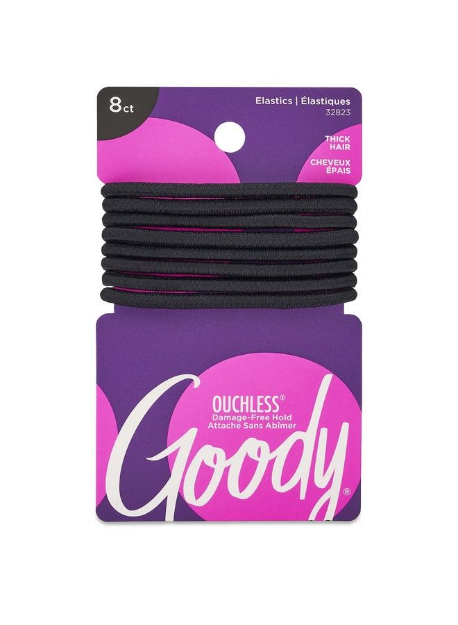 Goody Classics Elastic, Extra Thick Black, 8 Count - Image 1