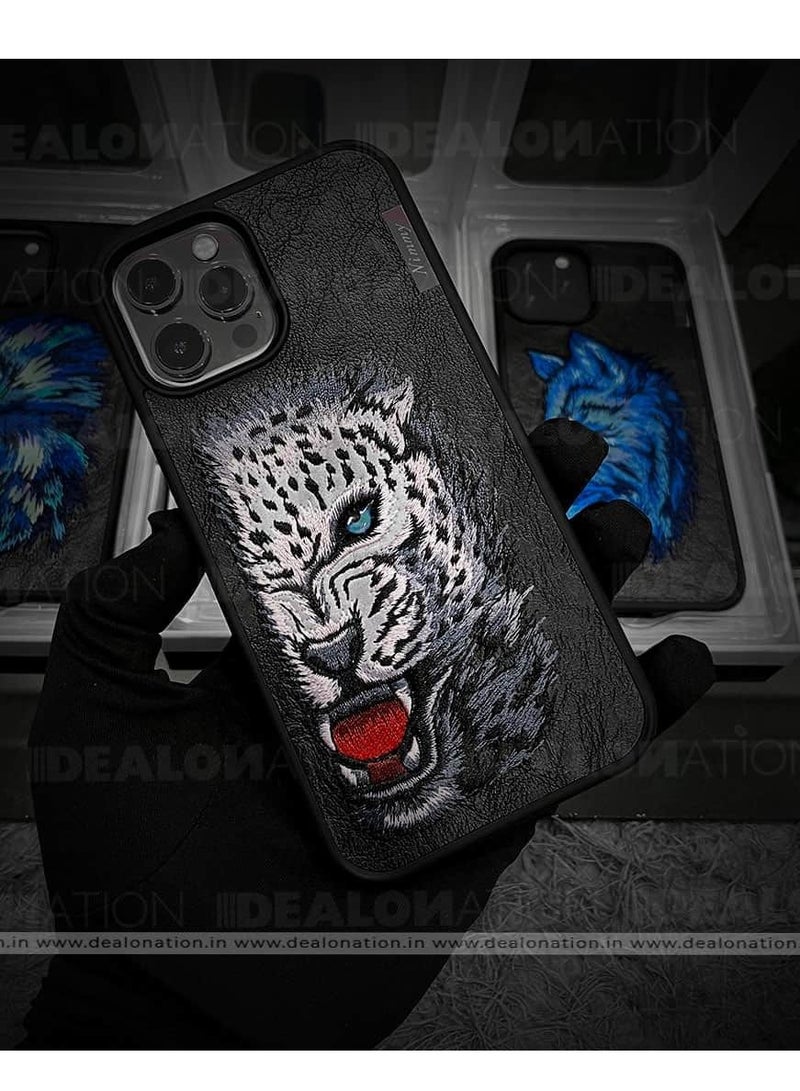 3D Embroidery Shell Leather Case I HPONE 12 PRO MAX