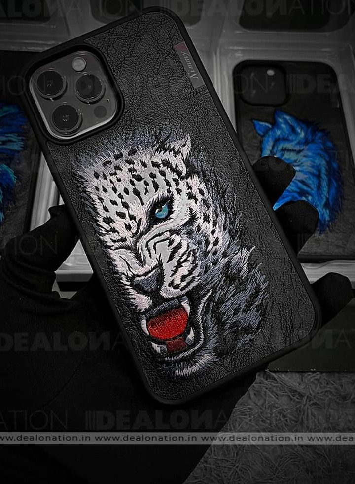 3D Embroidery Shell Leather Case I HPONE 12 PRO MAX