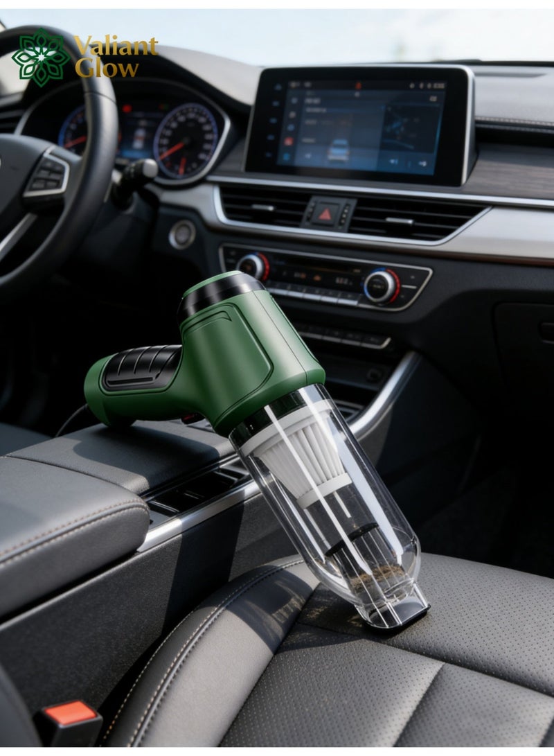 Valiant Glow Handheld cordless vacuum cleaner | Car vacuum cleaner, portable vacuum cleaner, outdoor vacuum cleaner, camping vacuum cleaner | 120W high power | 3200pa suction power | Cordless charging and portable design | Suitable for cleaning pet hair, sofas, cars, and offices. - Image 3