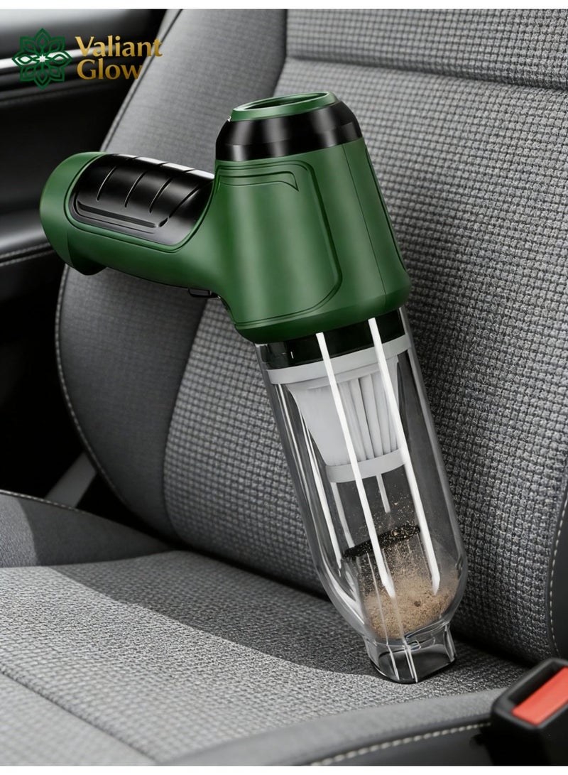 Valiant Glow Handheld cordless vacuum cleaner | Car vacuum cleaner, portable vacuum cleaner, outdoor vacuum cleaner, camping vacuum cleaner | 120W high power | 3200pa suction power | Cordless charging and portable design | Suitable for cleaning pet hair, sofas, cars, and offices. - Image 5