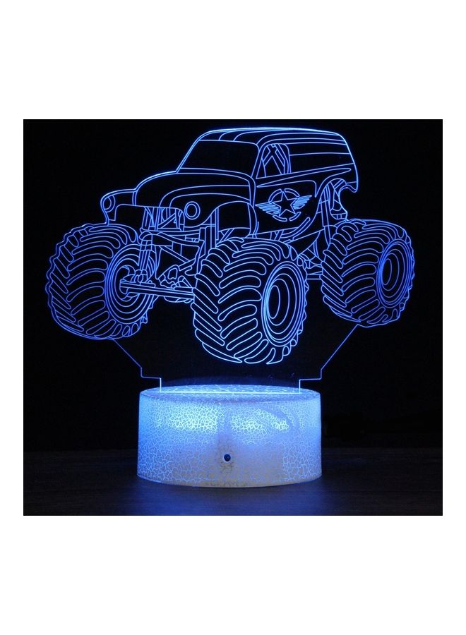 إسكدنيا مصباح LED ليلي للزينة على شكل سيارة متعدد الألوان - Image 1