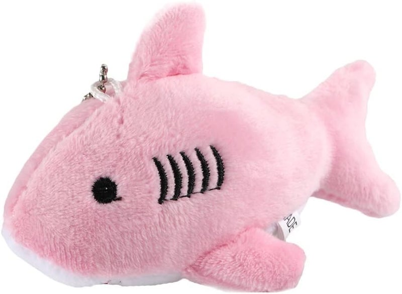 baolaili Cute Shark Plush Keychain Mini Stuffed Animal Soft Shark Plush Toys Purse Pendant Doll Shark Toys Plush Shark Keychain Pendants Stuffed Animals Key Chains Stuffed Shark Plushie Backpack - Image 1