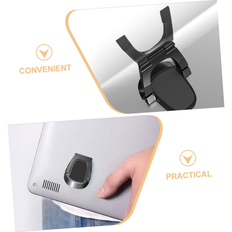 Aluminum Alloy Portable Mini Laptop Stand Foldable 2 Pack Black - Image 4