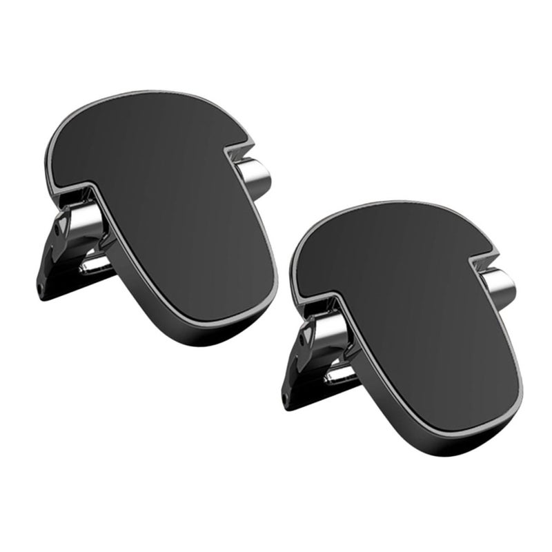 Aluminum Alloy Portable Mini Laptop Stand Foldable 2 Pack Black - Image 2