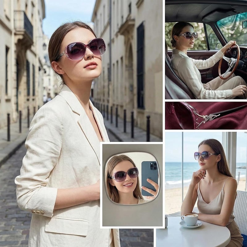FIMILU Sunglasses for Women Trendy Polarized Sunglasses Oversized Big Sun Glasses Ladies Shades UV Protection | Fits Over Glasses ≤5.4"x1.65". Side Shields Block Sun & Wind. Weighs Only 1.1 oz—Light enough for All-day Comfortable Driving - Image 5
