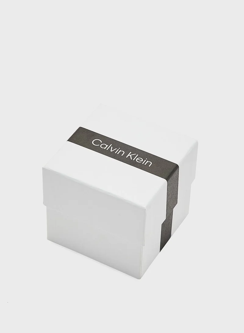 CALVIN KLEIN Stainless Steel & Ionic Rose Gold Plated Steel Ring