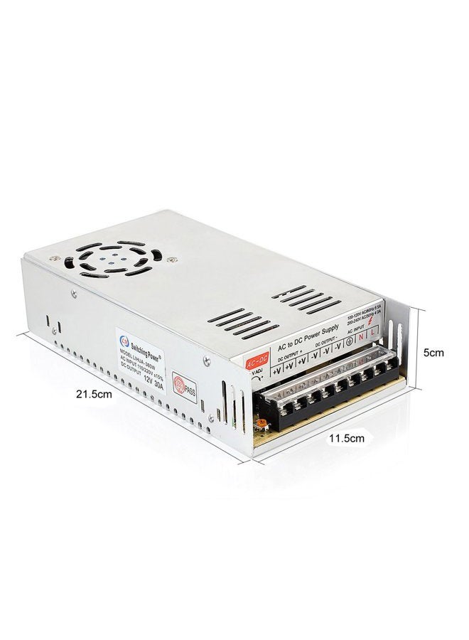 SUPERNIGHT DC 12V 30A 360W Universal Regulated Switching Power Supply for 3D Printer, ham Radio Transceiver, Car Subwoofer amp Audio Amplifier, RC LiPo Chargers and LED Strips - Image 2