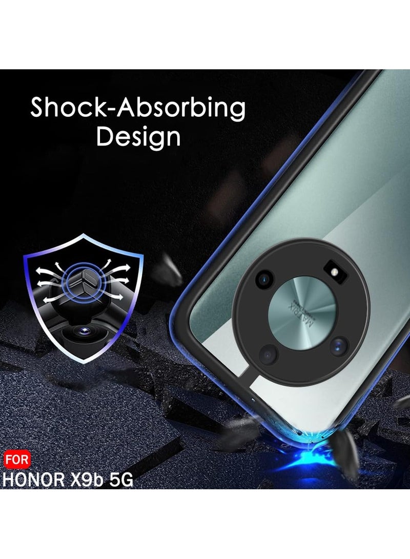 جراب حماية من الصدمات لهاتف Honor X9B مصنوع من مادة TPU السيليكونية فائقة المتانة والآمنة للغاية مع كاميرا مثالية باللون الأسود - Image 4