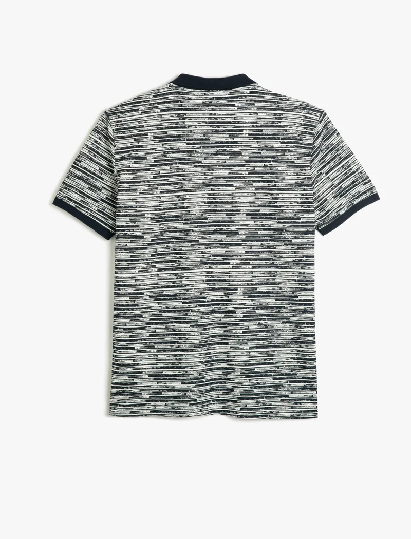 كوتون Koton | Patterned Short Sleeves Polo T-Shirt