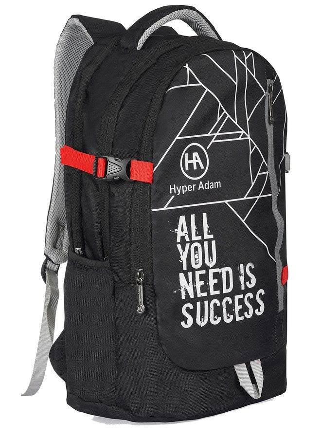 Hyper Adam Success 35 L Polyester Wild Casual Anti-Theft Backpack with 3 Large Compartment (Black) - Image 1
