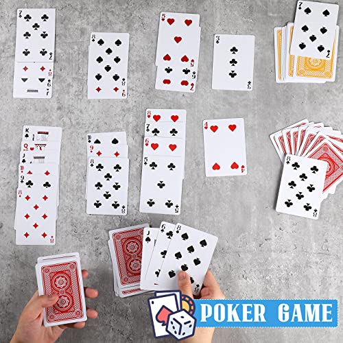 Zubebe 24 Pcs Playing Cards, Deck of Cards Bulk in Poker Size, Standard Playing Poker Decks for Kids Adults Activities Party Supplies Canasta Games (Hexagram Style) - Image 5