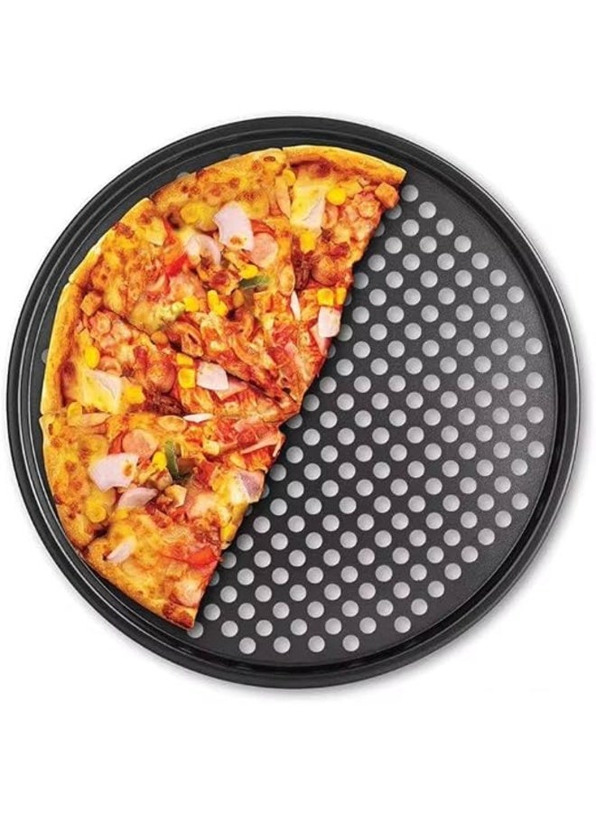Oven tray for pizza and pastries – Baking tray suitable for direct oven use – For preparing pizzas and baked goods, dishwasher safe - AM - Image 4
