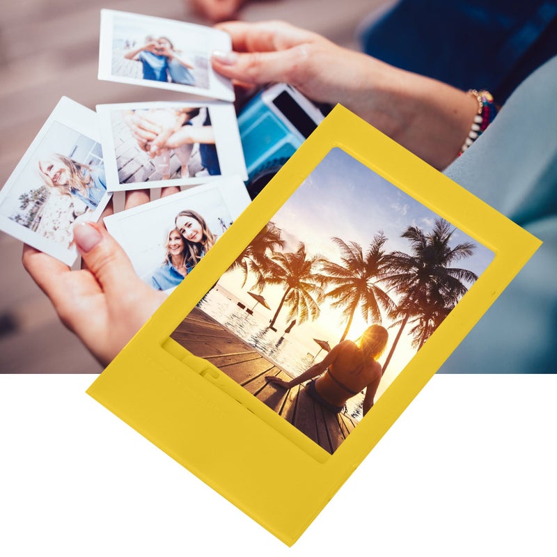 1PCS Mini Desk Photo Frame Photos Picture Holder for Fujifilm Instax Polaroid (Yellow) - Image 2