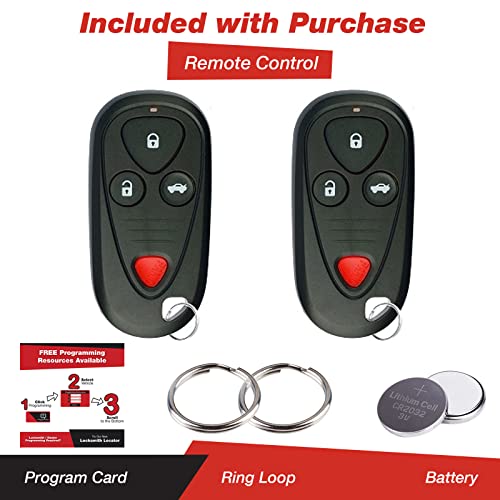 KeylessOption Keyless Entry Remote Control Car Key Fob Replacement for OUCG8D-387H-A (Pack of 2) - Image 2