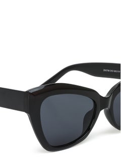 London Rag Chunky Cat Eye Sunglasses in Black  - Image 4
