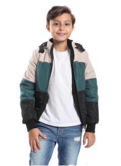 Andora Boys Double Face Waterproof  Black Bomber Jacket_Black  - Image 1
