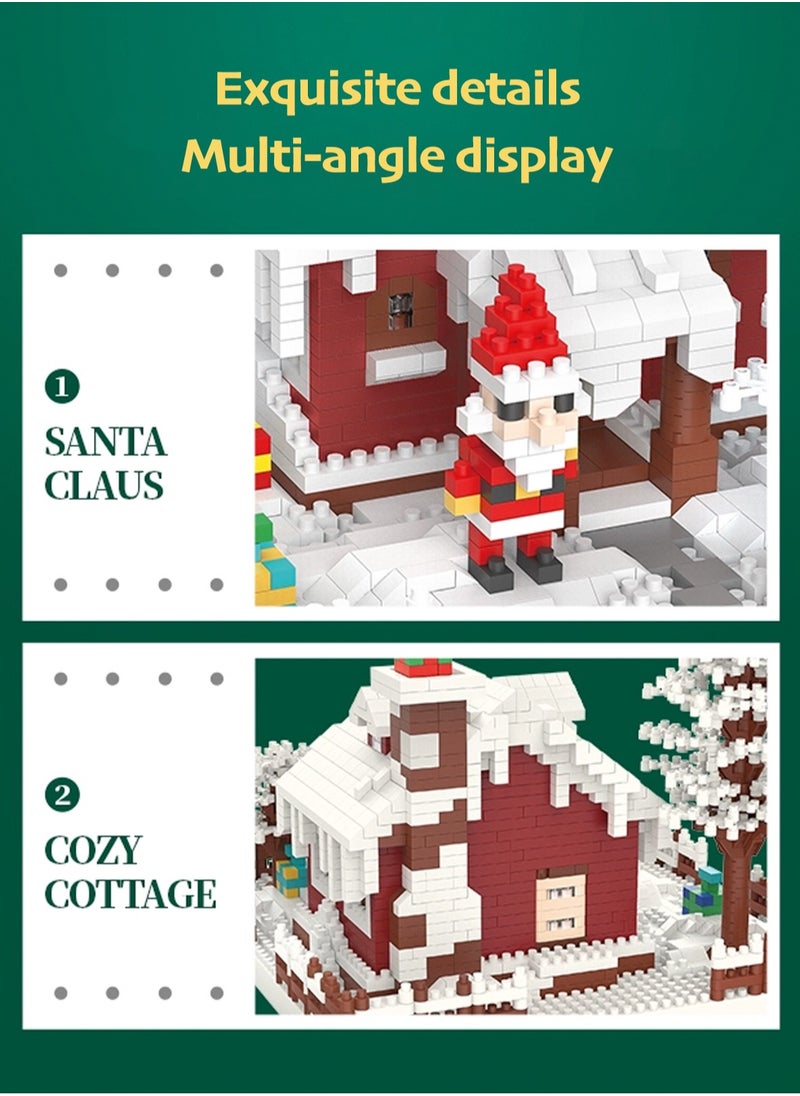 LOOPITYS 2308 Christmas House Mini Block Set - Miniature Toy Block Model Set - Children, Teenagers, and Adult Education Building Model Gift  - Image 4