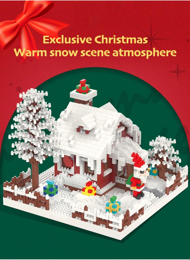 LOOPITYS 2308 Christmas House Mini Block Set - Miniature Toy Block Model Set - Children, Teenagers, and Adult Education Building Model Gift  - Image 3