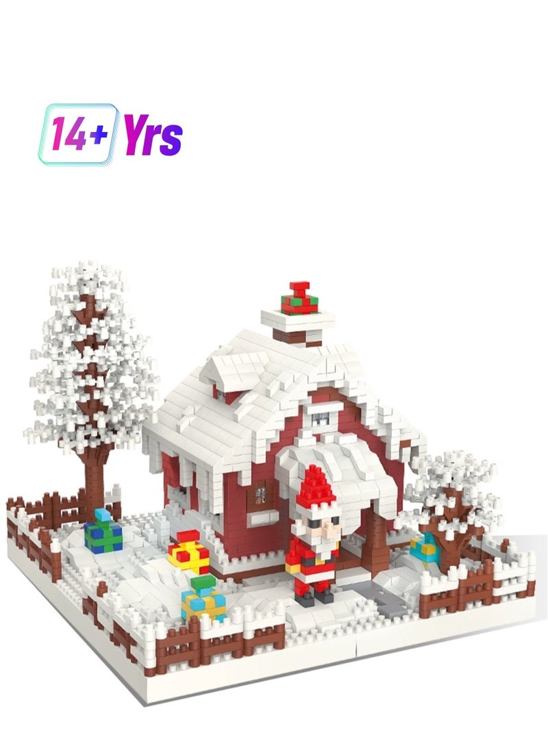 LOOPITYS 2308 Christmas House Mini Block Set - Miniature Toy Block Model Set - Children, Teenagers, and Adult Education Building Model Gift  - Image 1