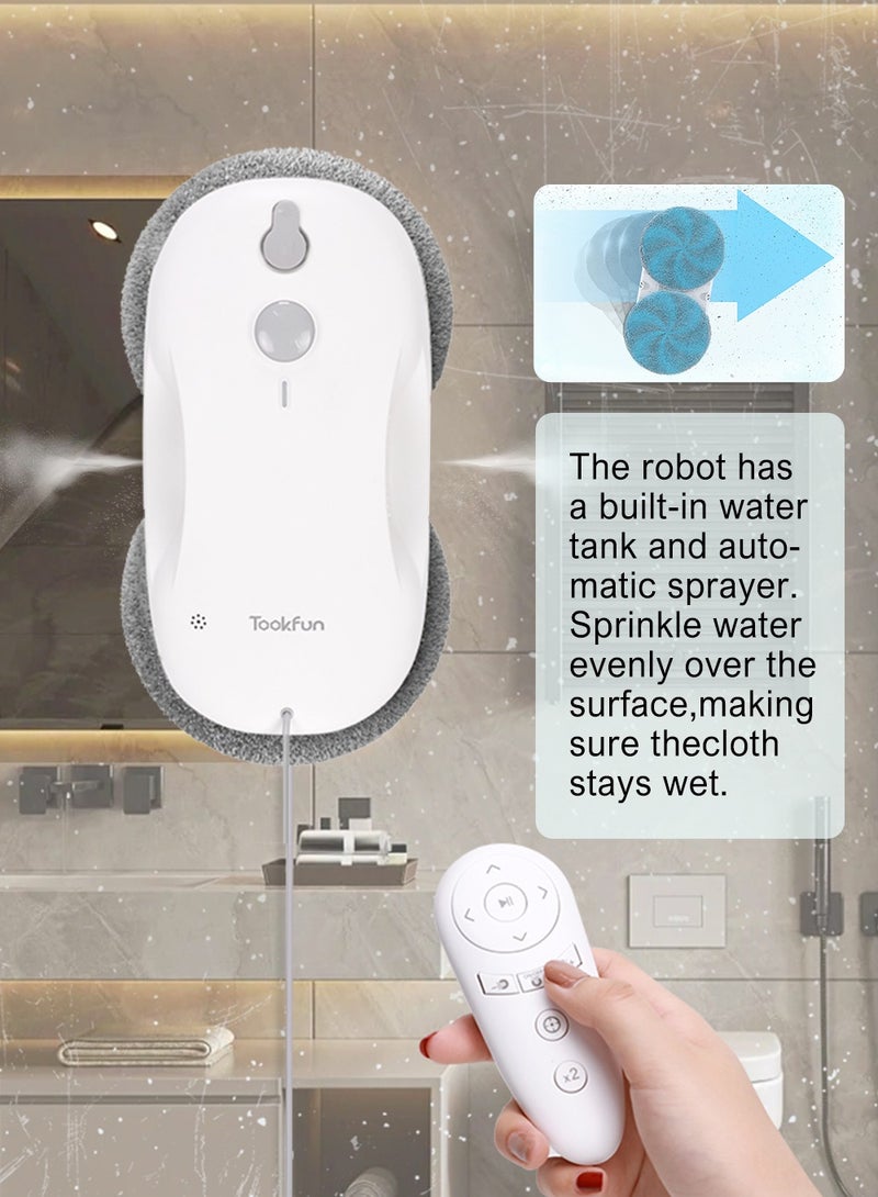 Tookfun TookFun CW-2 Window cleaning robot, automatic water spray and path planning, for windows, crystals, tiles, bathroom - Image 5