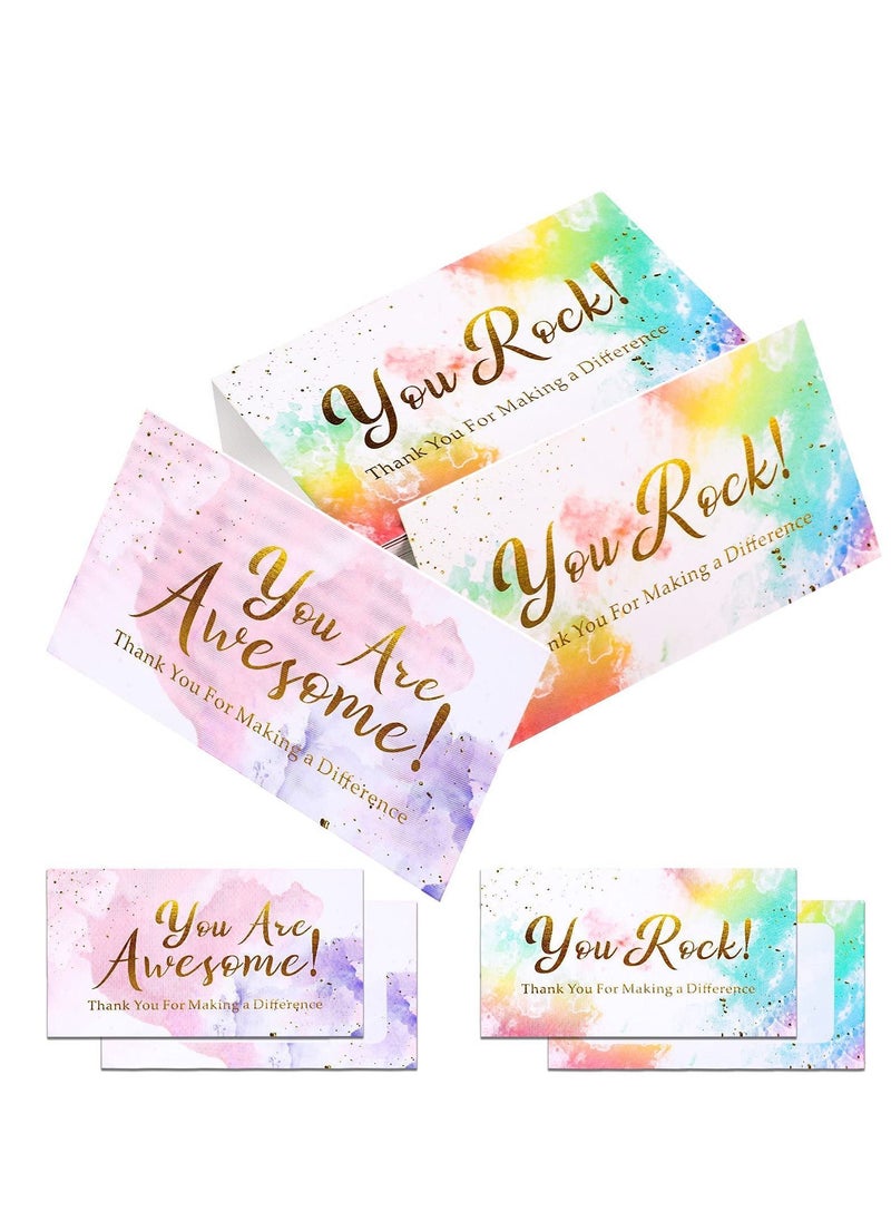 Y&D Thank You Cards, You'Re Awesome Colorful Note Cards Recognition Postcards Children'S Reward Incentive Small Suitable for Volunteers Nurses Doctors Teachers Students Etc. (200 Cards)  - Image 1