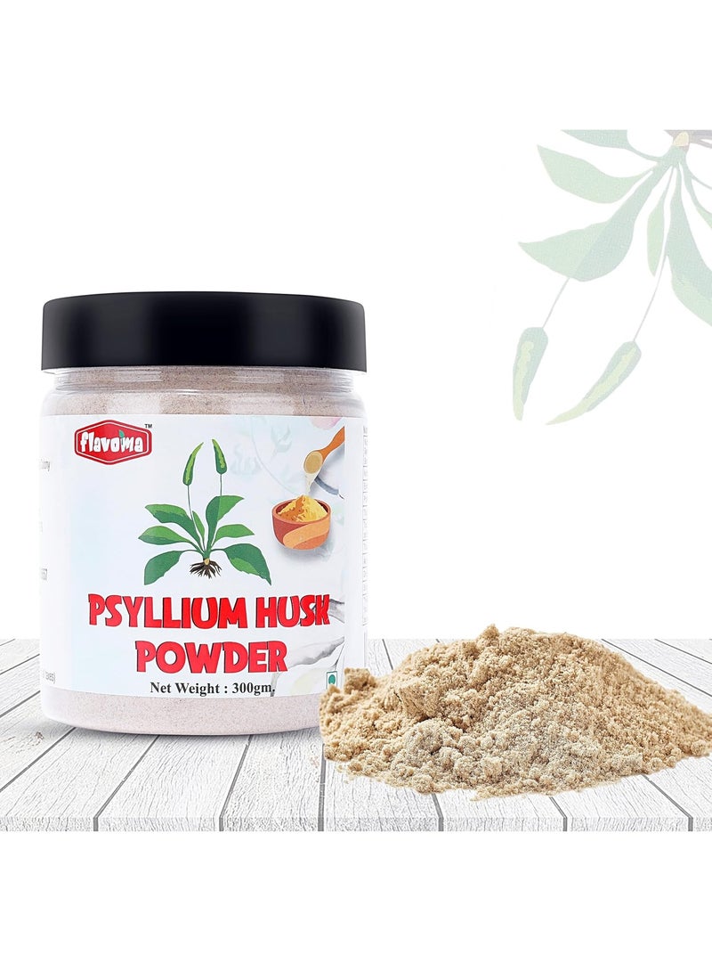Flavoma Psyllium Husk Powder (Atta-Isabgol), 300g | Natural Plant-Based Fiber | Supports Digestive Health & Regularity | Gluten-Free, Vegan & Non-GMO | Dietary Fiber Supplement - Image 2