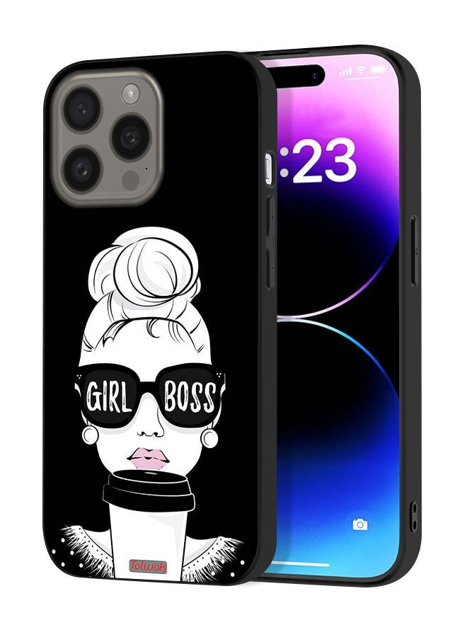 Tolwak Apple iPhone 15 Pro Protective Case Cover Girl Boss - Image 1