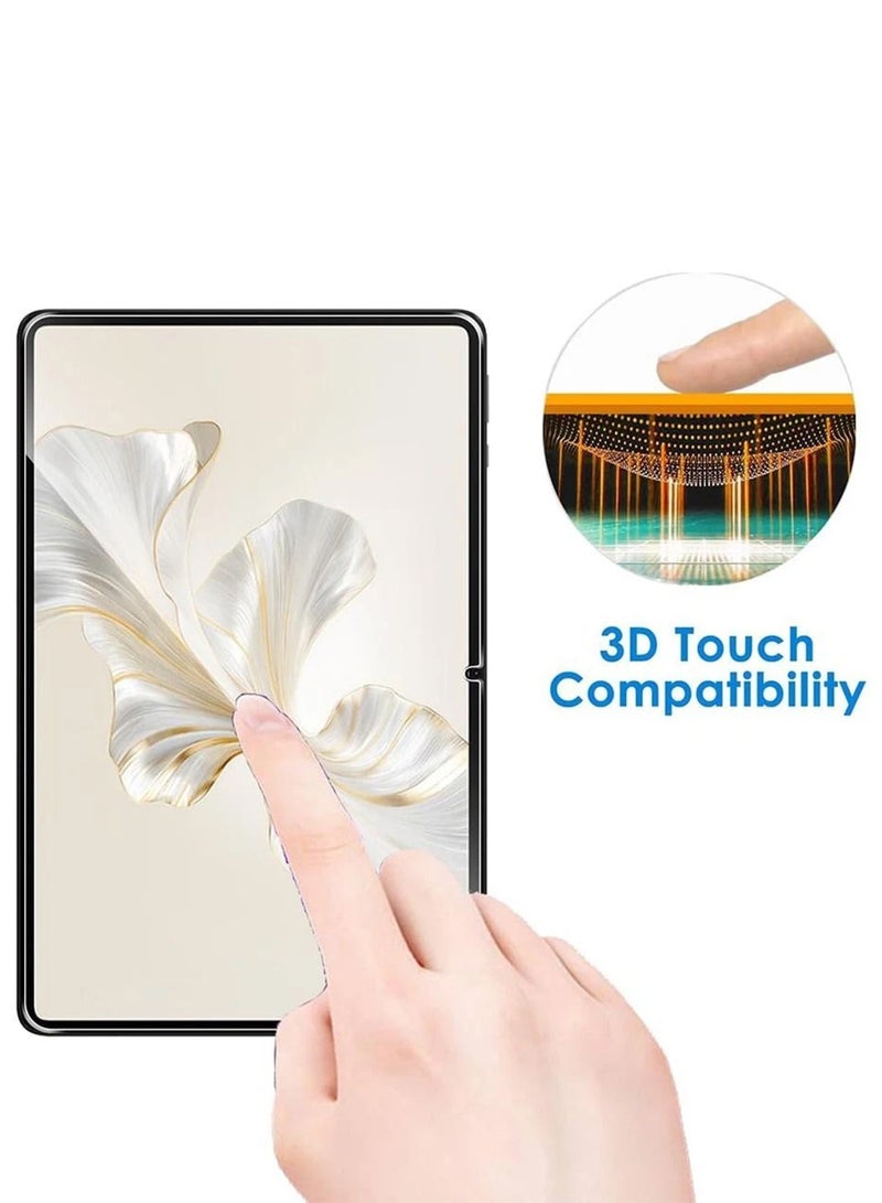 واقي شاشة من الزجاج المقوى عالي الدقة مقاوم للخدش وخالٍ من الفقاعات وسهل التركيب لجهاز Samsung Galaxy Tab S10 FE - Image 3