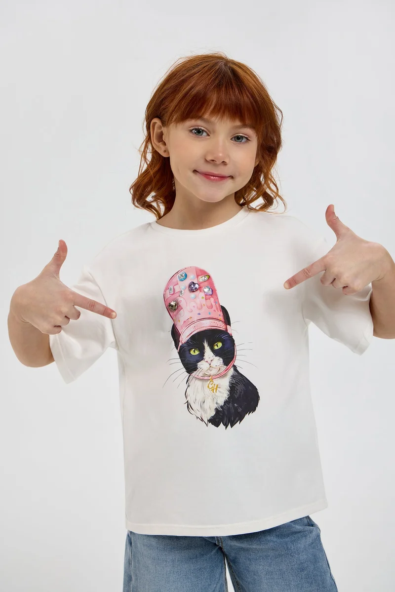 شوبيت Ecru T-Shirt - Choupette