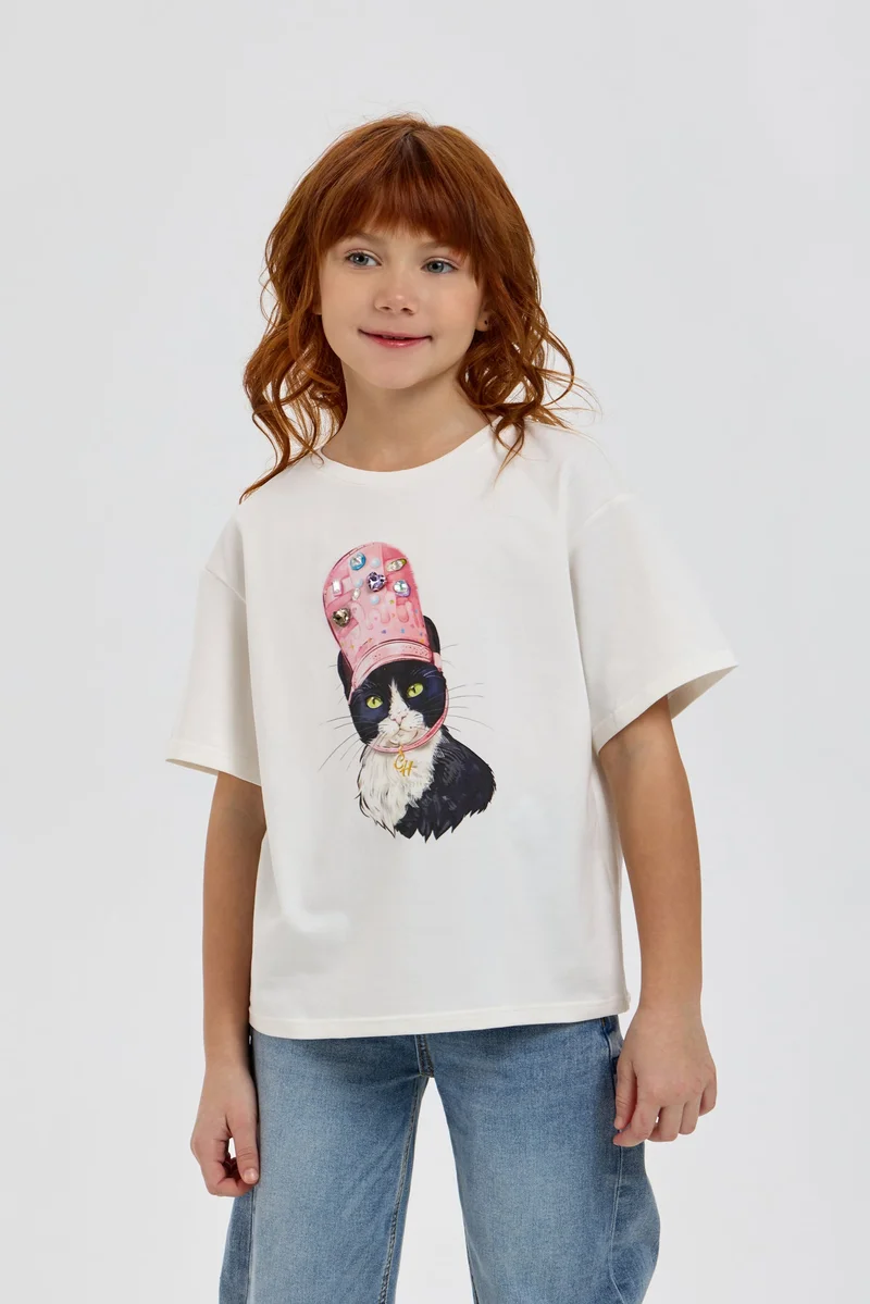 شوبيت Ecru T-Shirt - Choupette